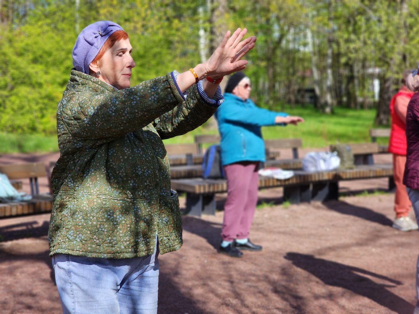фрязино, лесопарк, гимнастика, физкультура,