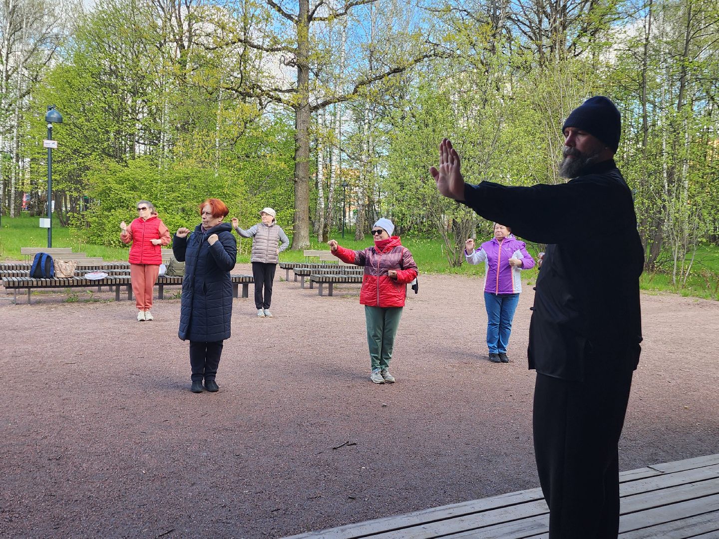 фрязино, лесопарк, гимнастика, физкультура,