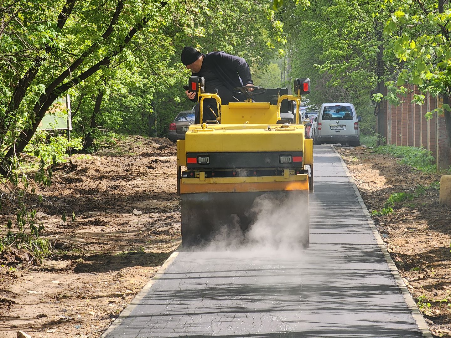 королёв, благоустройство в королеве, обновленная тропинка в юбилейном, губернатор воробьев,