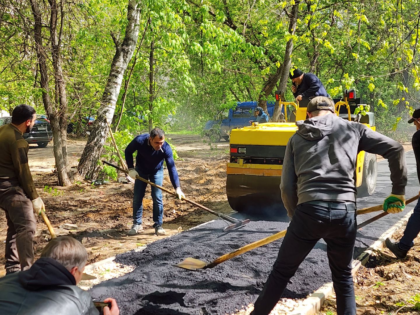 королёв, благоустройство в королеве, обновленная тропинка в юбилейном, губернатор воробьев,