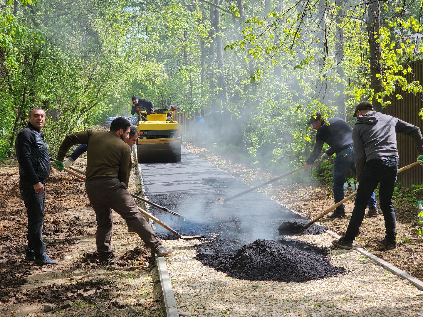 королёв, благоустройство в королеве, обновленная тропинка в юбилейном, губернатор воробьев,