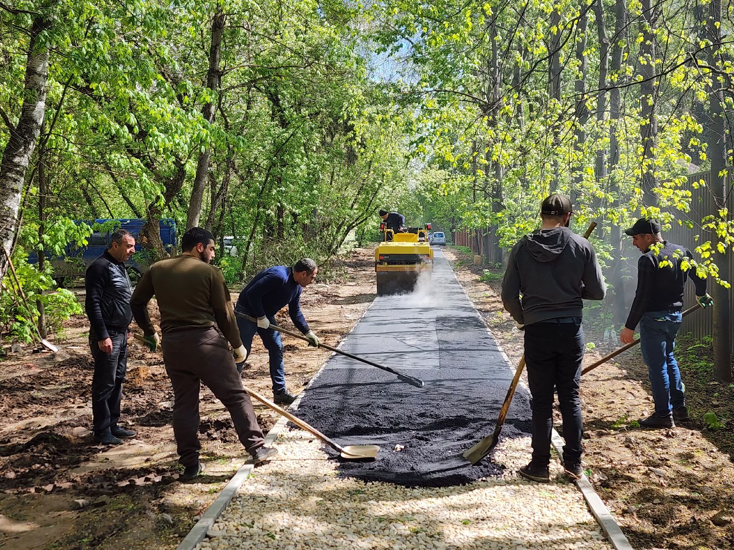 королёв, благоустройство в королеве, обновленная тропинка в юбилейном, губернатор воробьев,