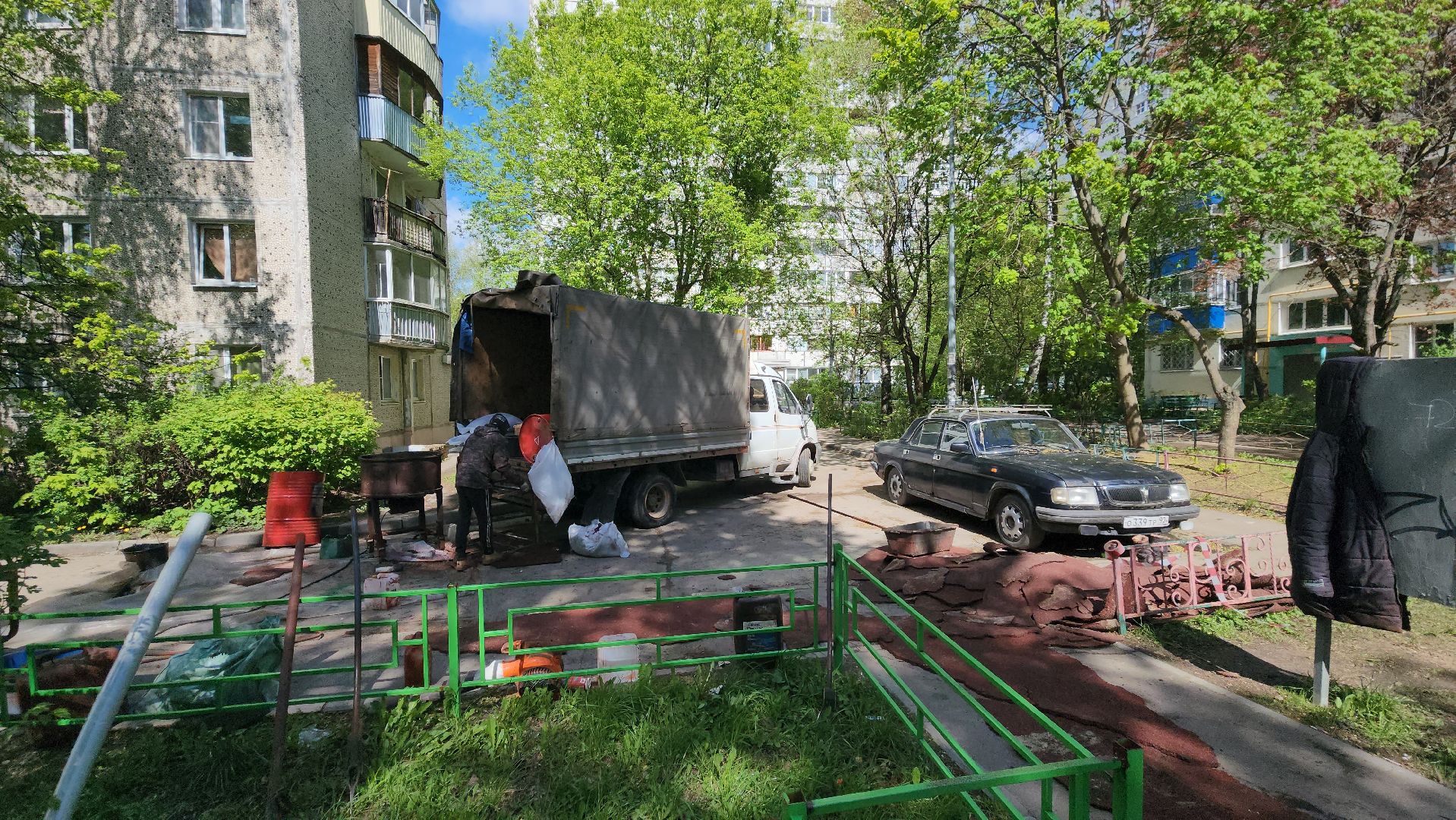 детская  площадка, резиновое покрытие, Лобня ,