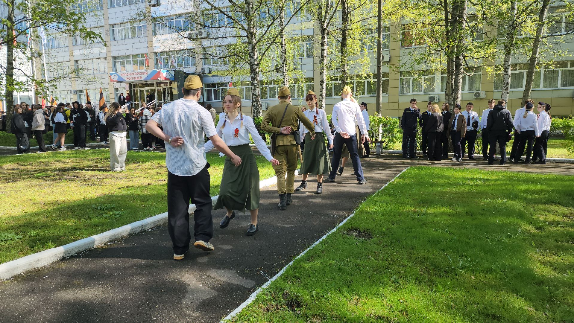 день победы, колледж, митинг, 9 мая,
