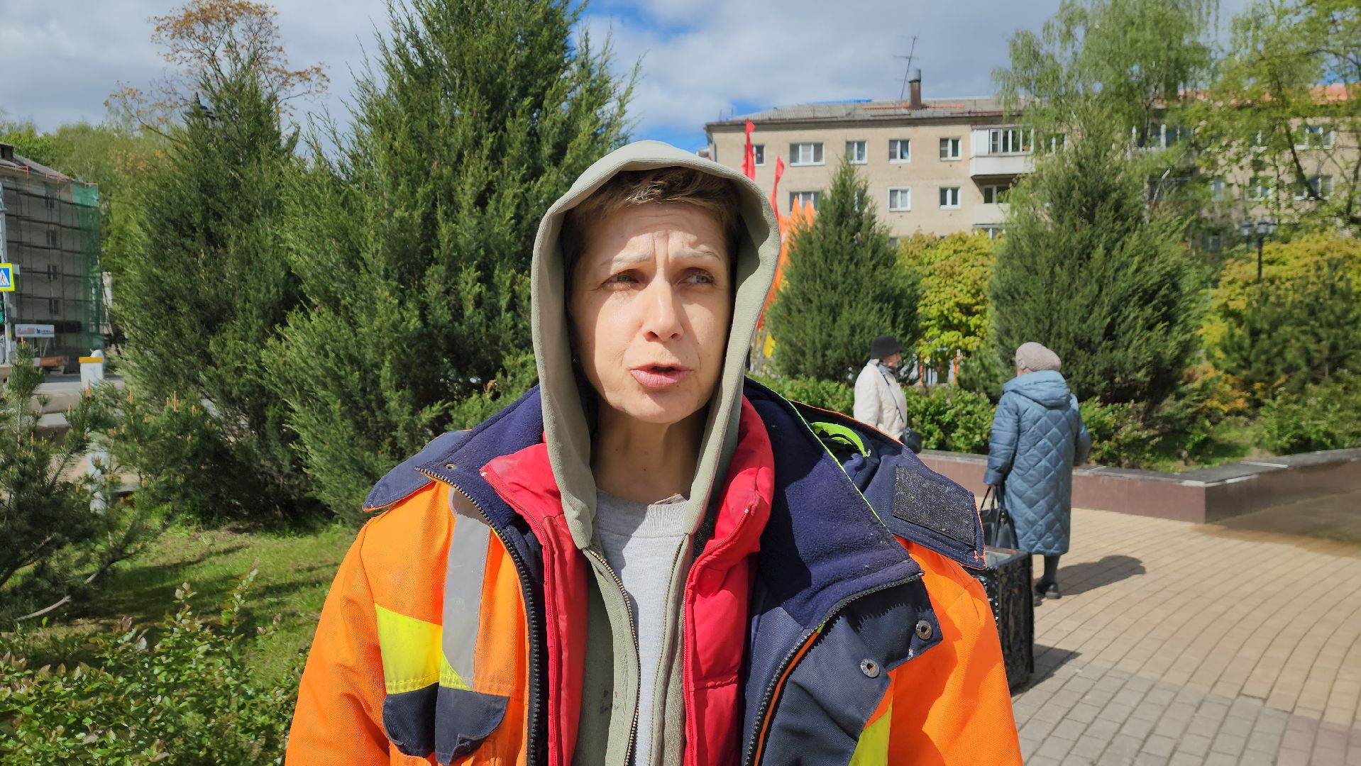 коммунальная служба, пушкино, вертикалки, уборка мемориалов,великая победа, 9 мая,