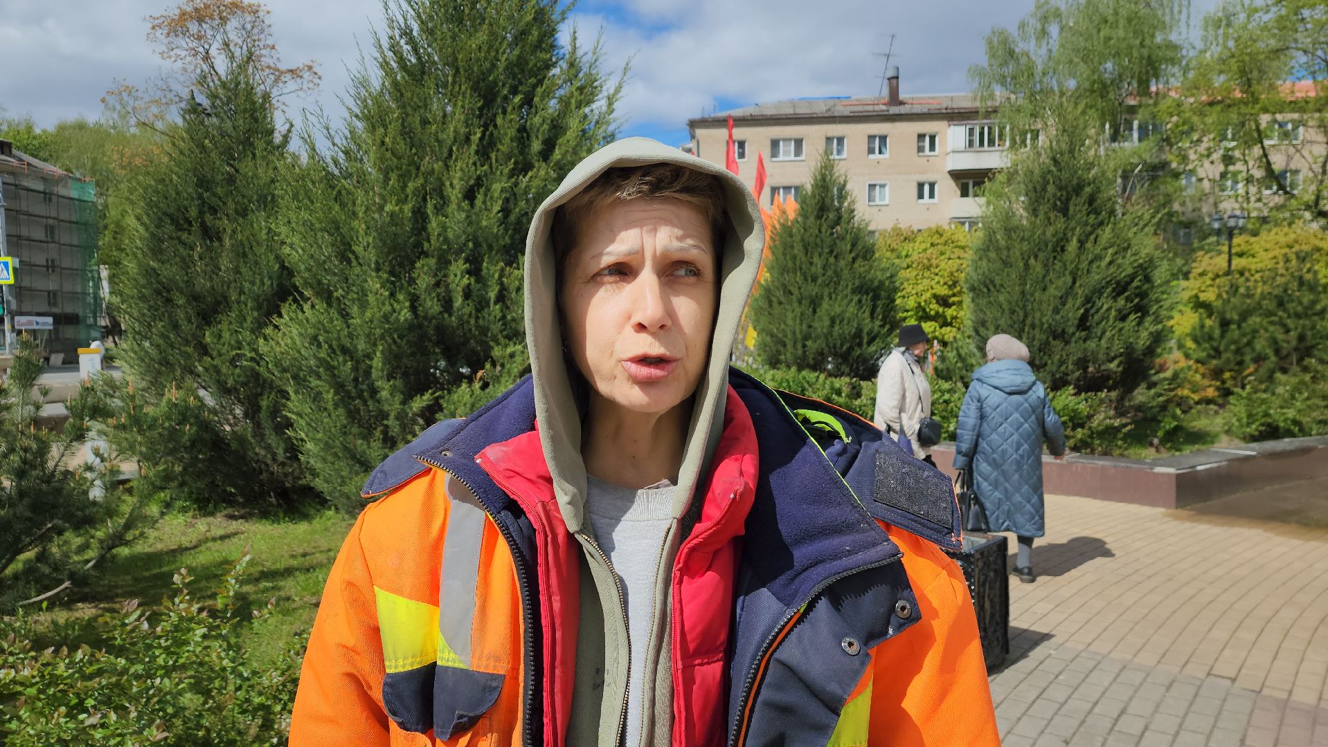 коммунальная служба, пушкино, вертикалки, уборка мемориалов,великая победа, 9 мая,