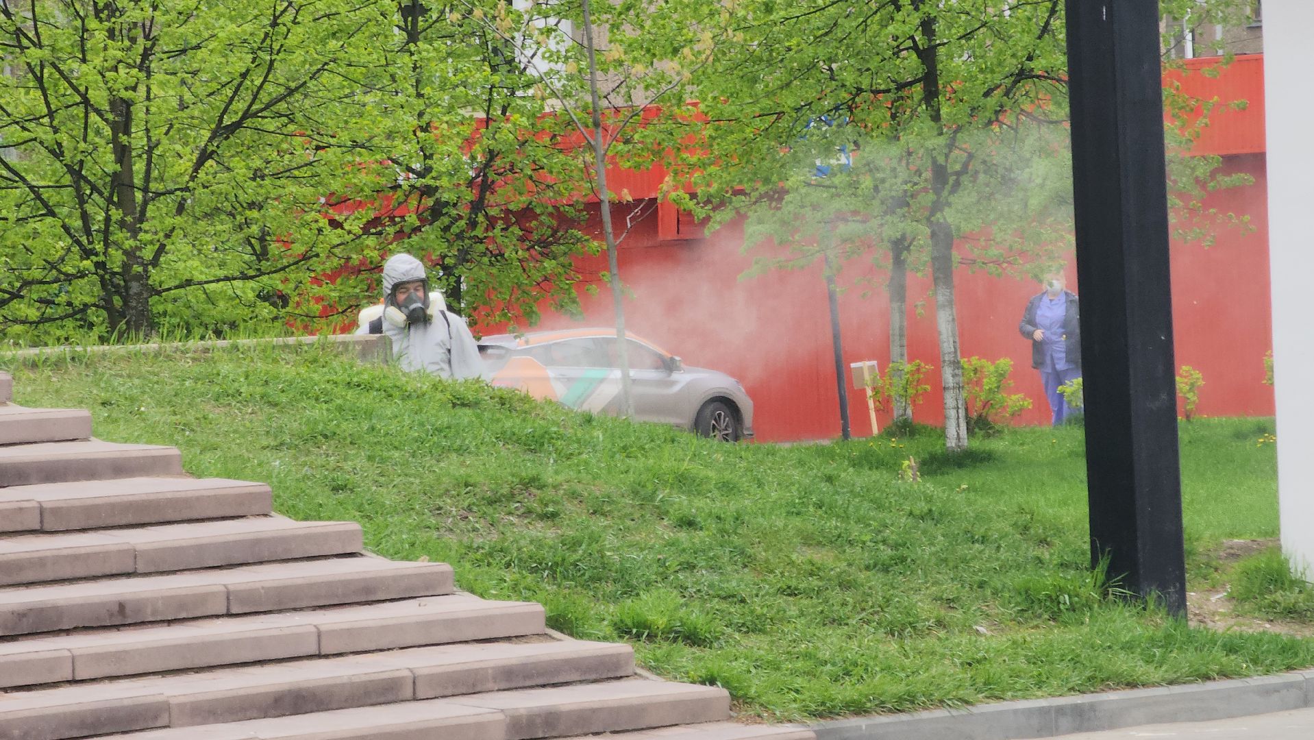 павловский  посад, парк победы, обработка ,