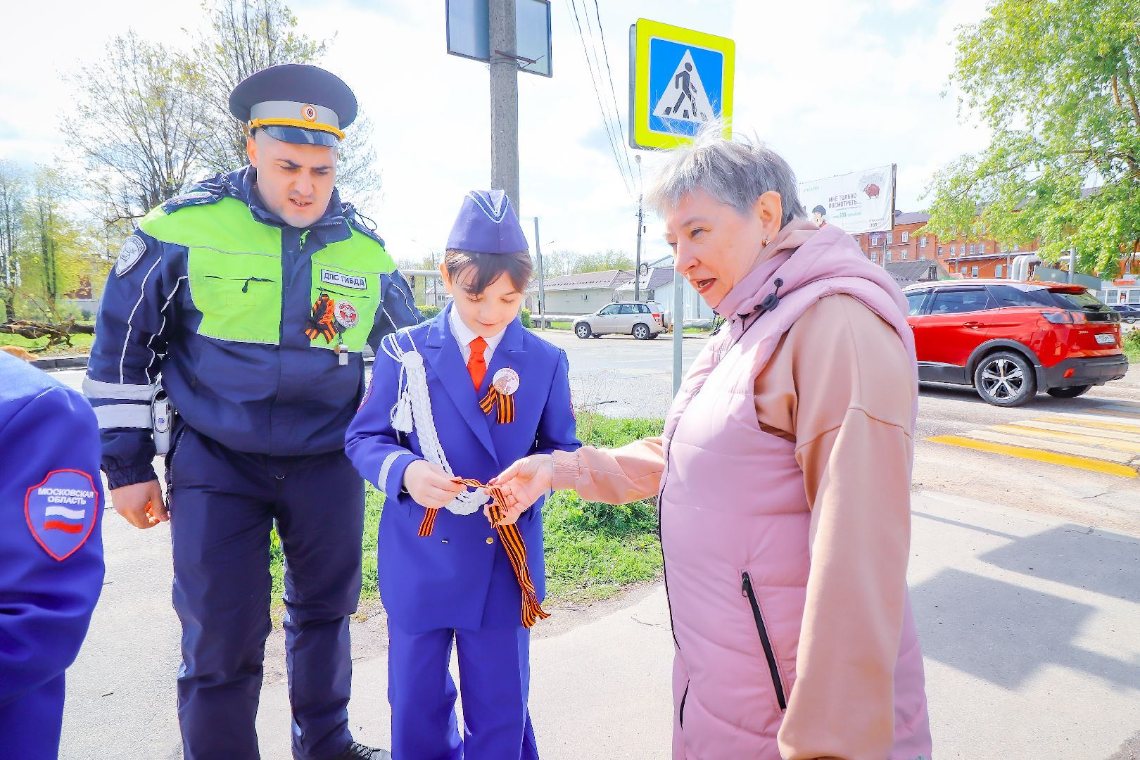 клин, общество, транспорт, георгиевская ленточка ,