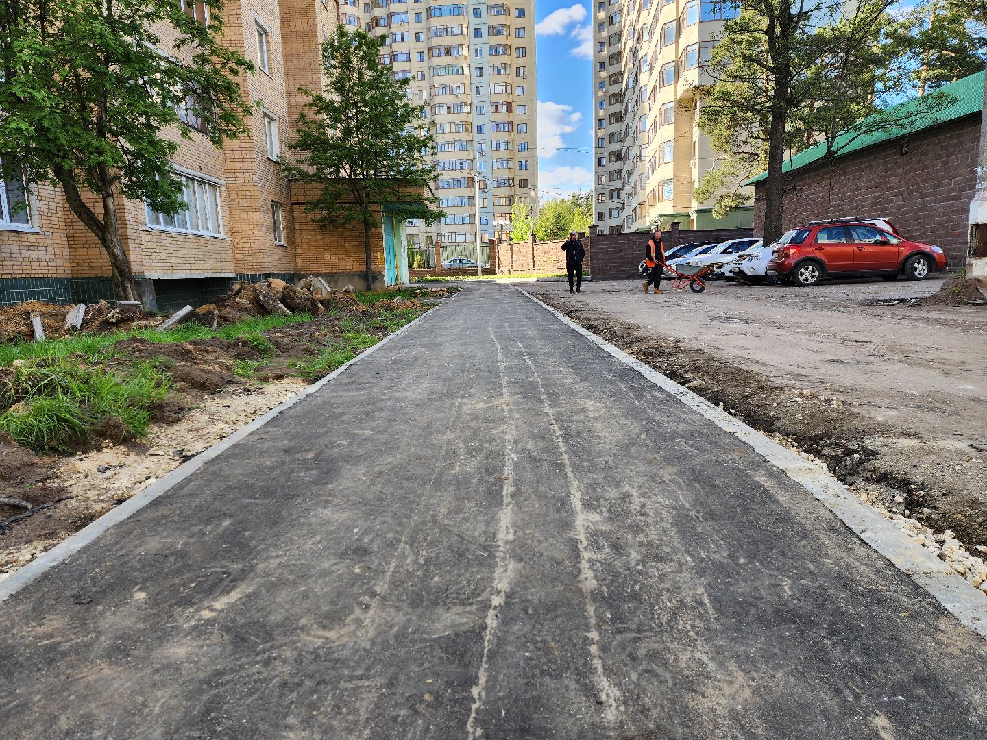 раменское, благоустройство, комплексное благоустройство дворов многоквартирных домов, коммунистическая 36-39,