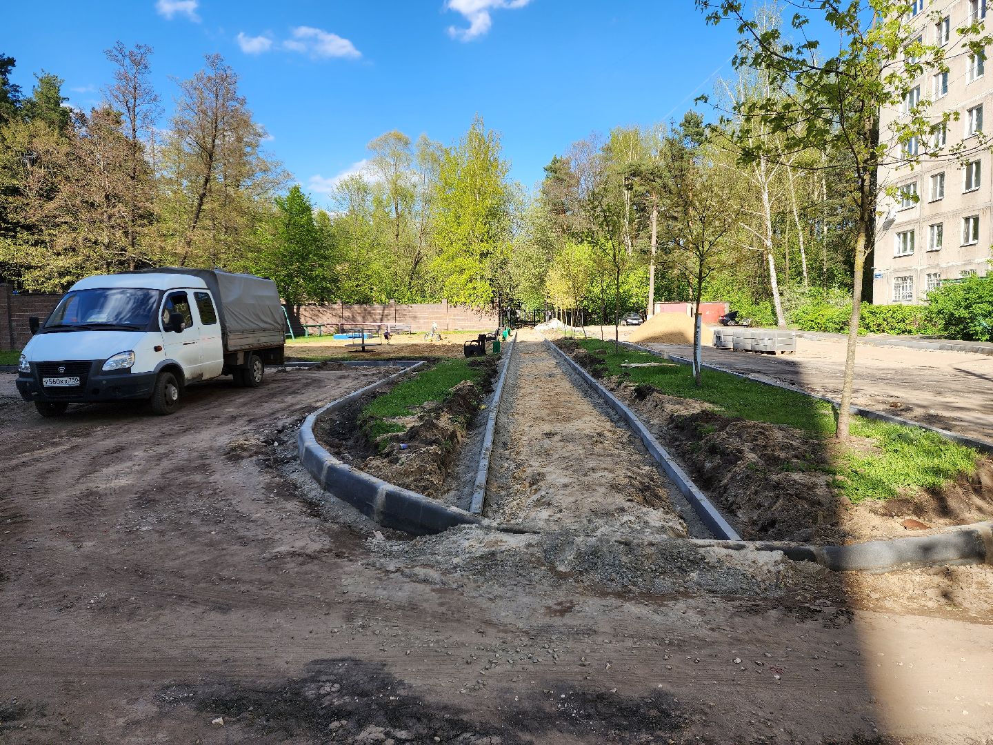 раменское, благоустройство, комплексное благоустройство дворов многоквартирных домов, коммунистическая 36-39,