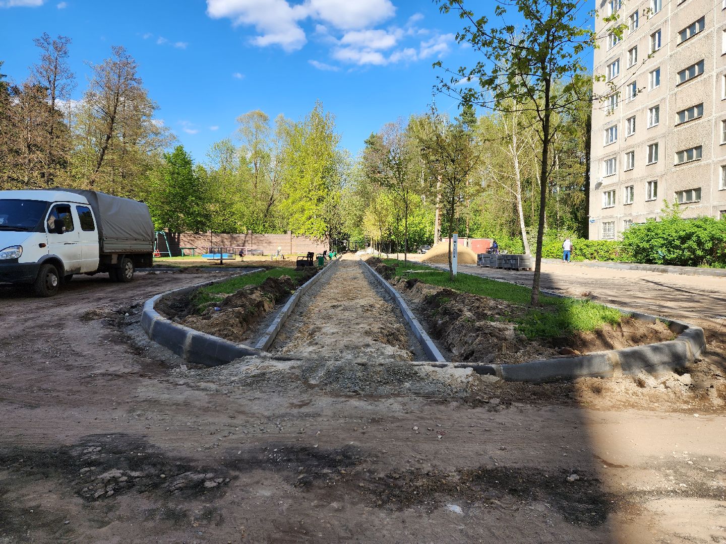 раменское, благоустройство, комплексное благоустройство дворов многоквартирных домов, коммунистическая 36-39,