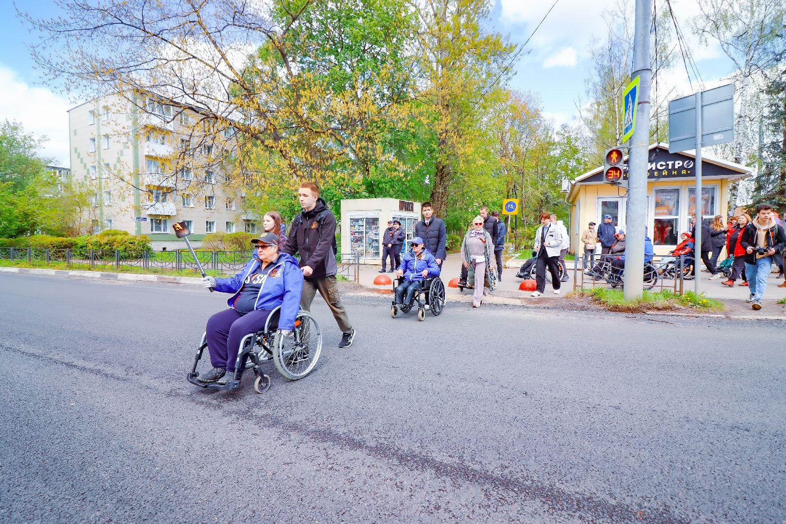 клин, общество, день победы, эстафета памяти, память,