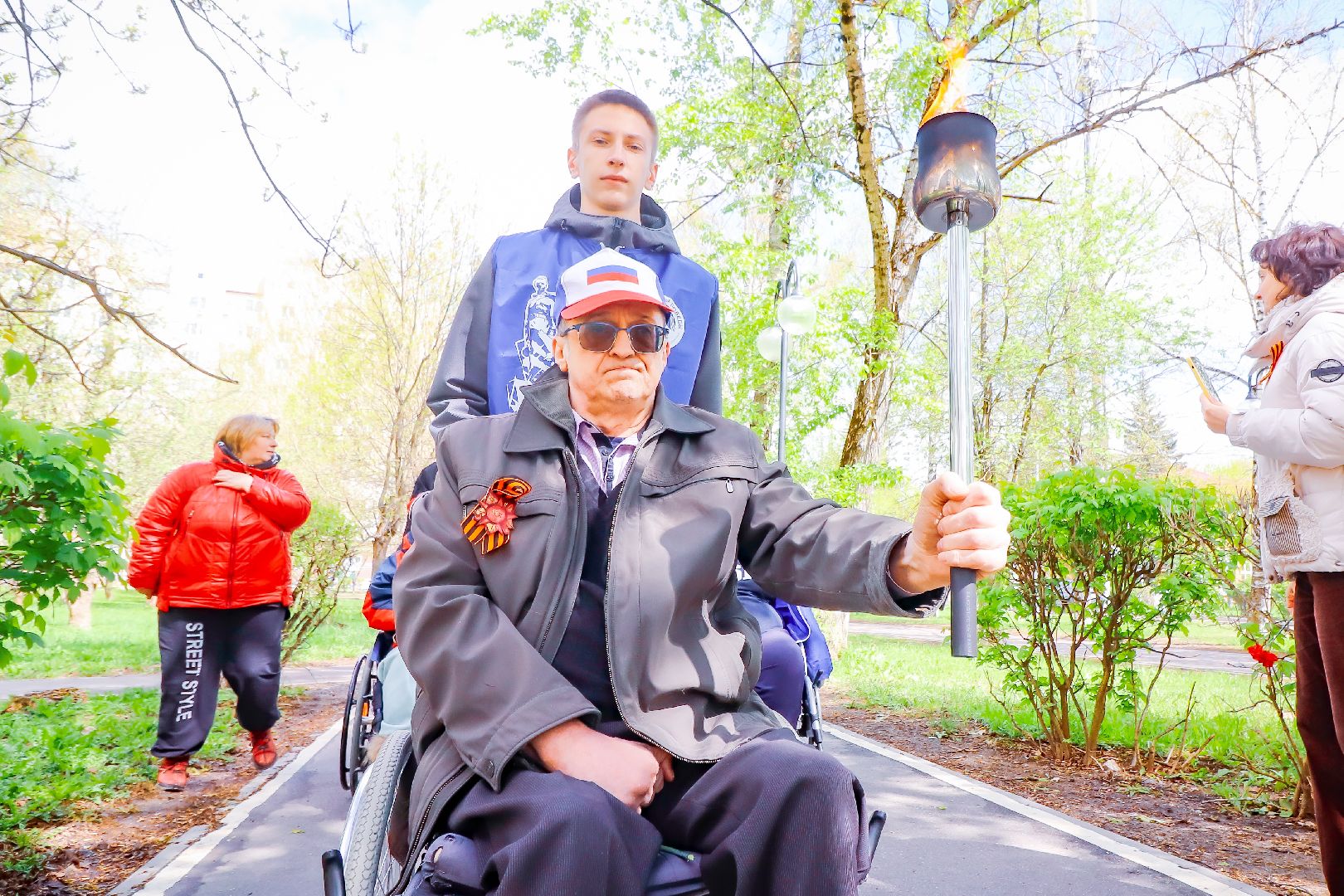 клин, общество, день победы, эстафета памяти, память,