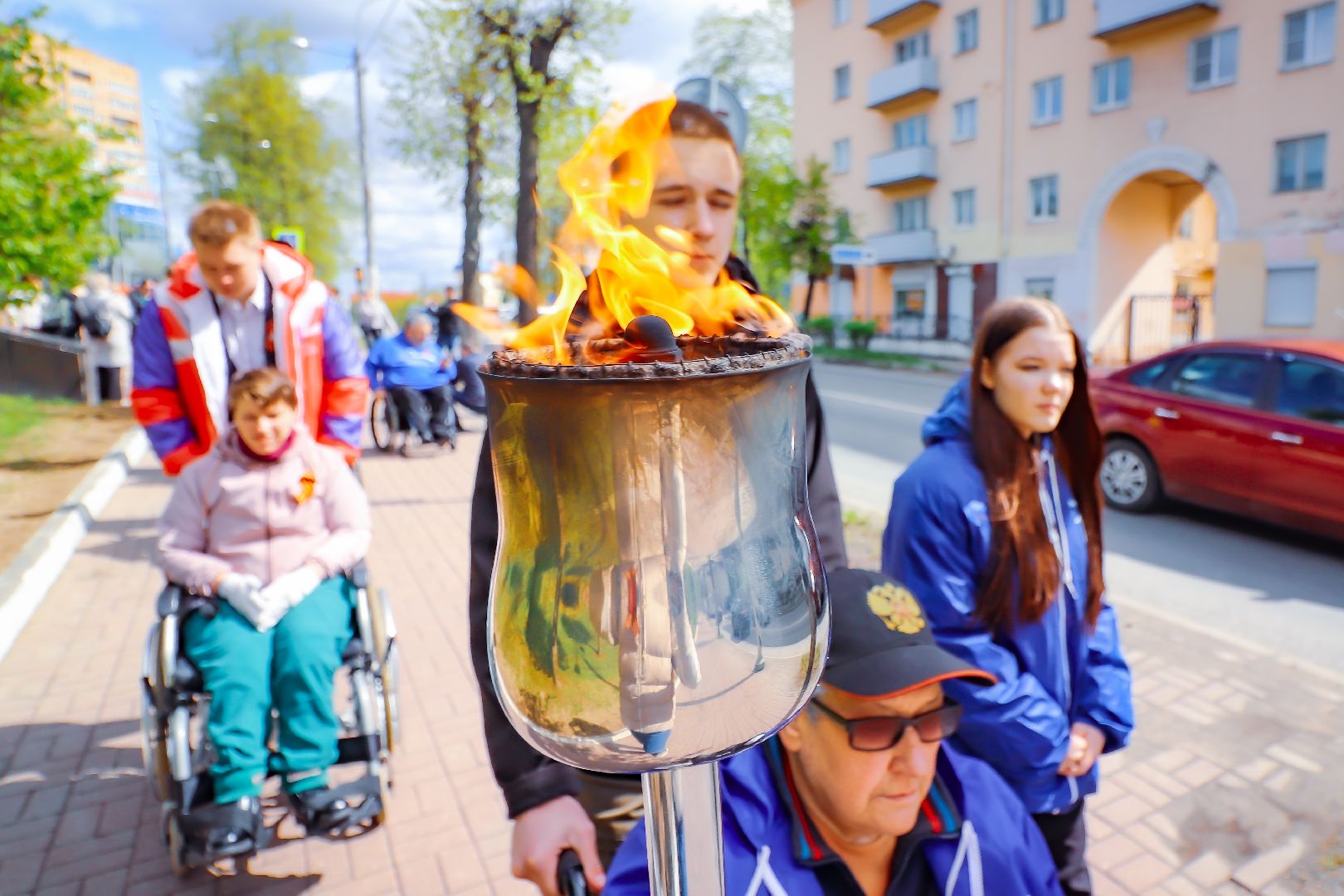 клин, общество, день победы, эстафета памяти, память,