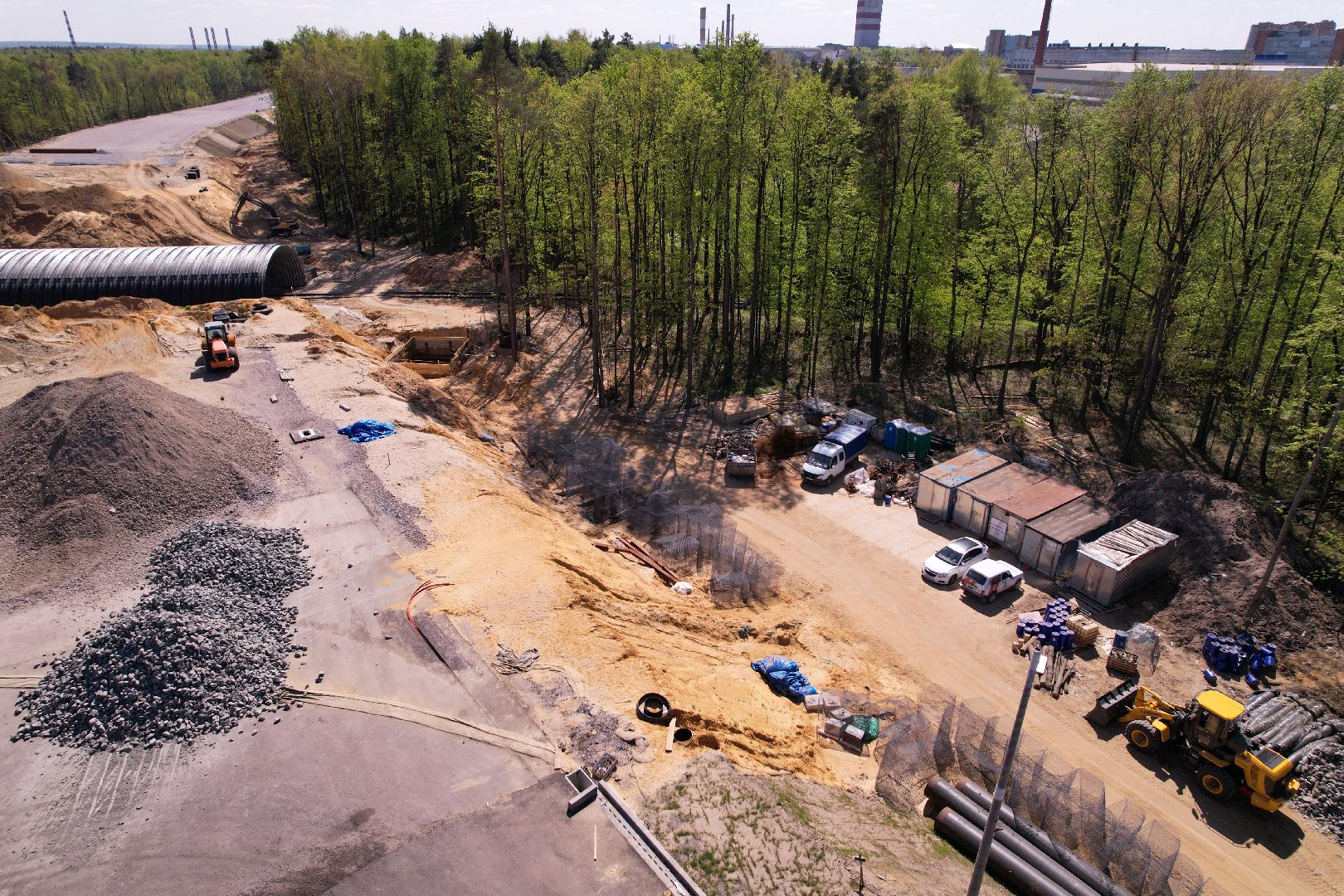 видео с коптера, юла, дороги подмосковья,