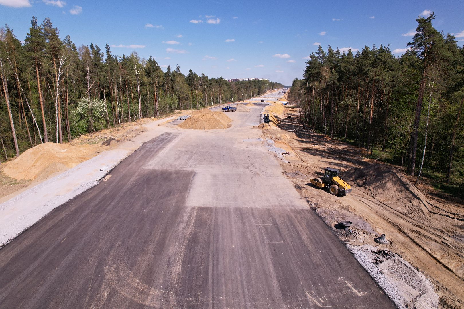 видео с коптера, юла, дороги подмосковья,
