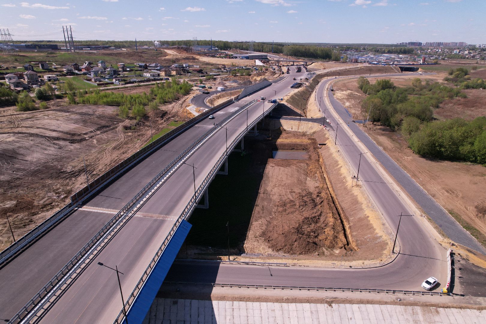 видео с коптера, юла, дороги подмосковья,