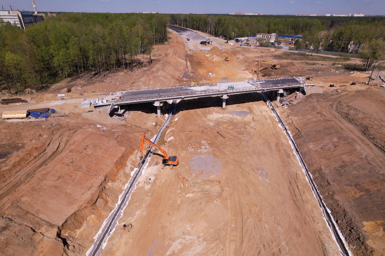 видео с коптера, юла, дороги подмосковья,