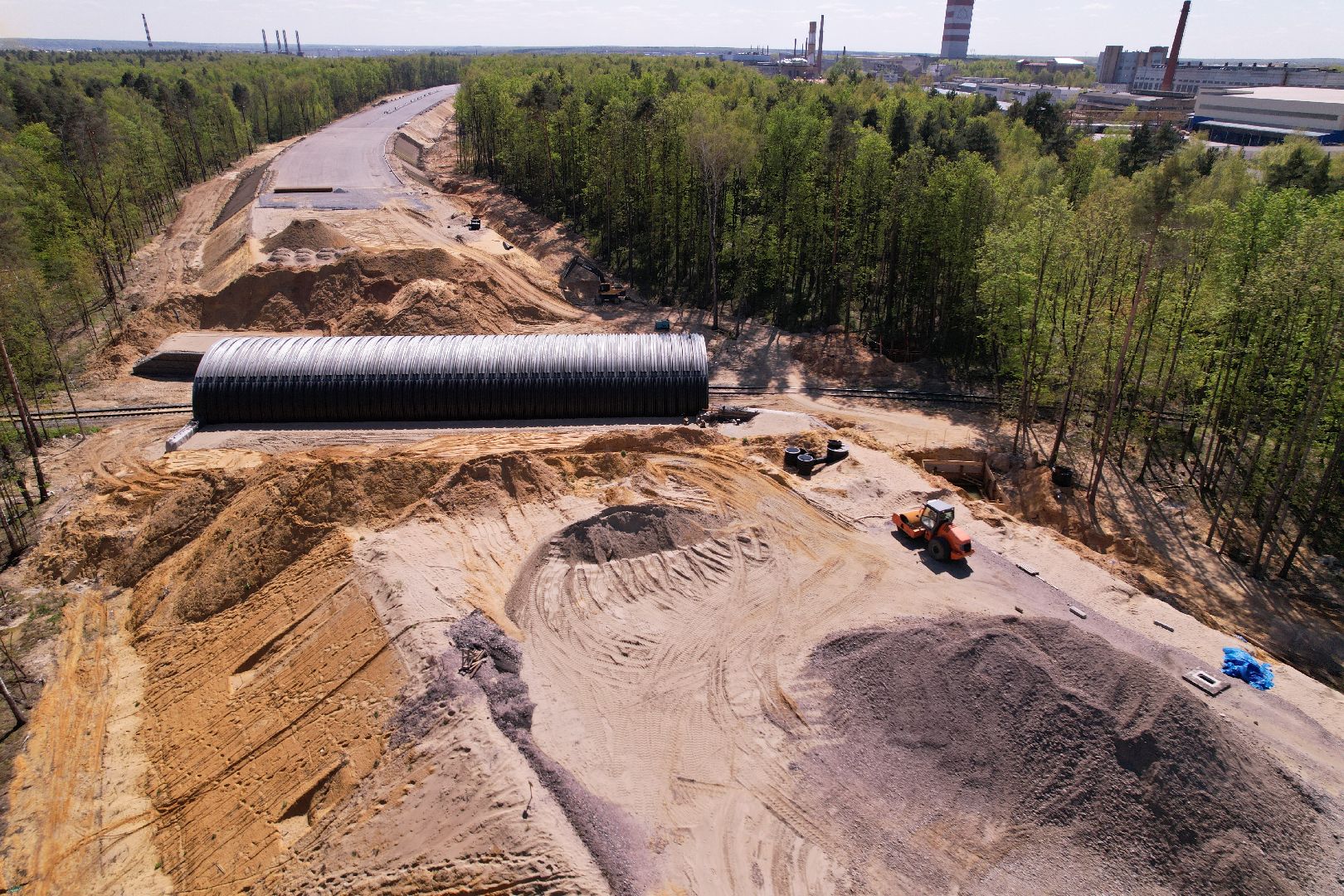 видео с коптера, юла, дороги подмосковья,