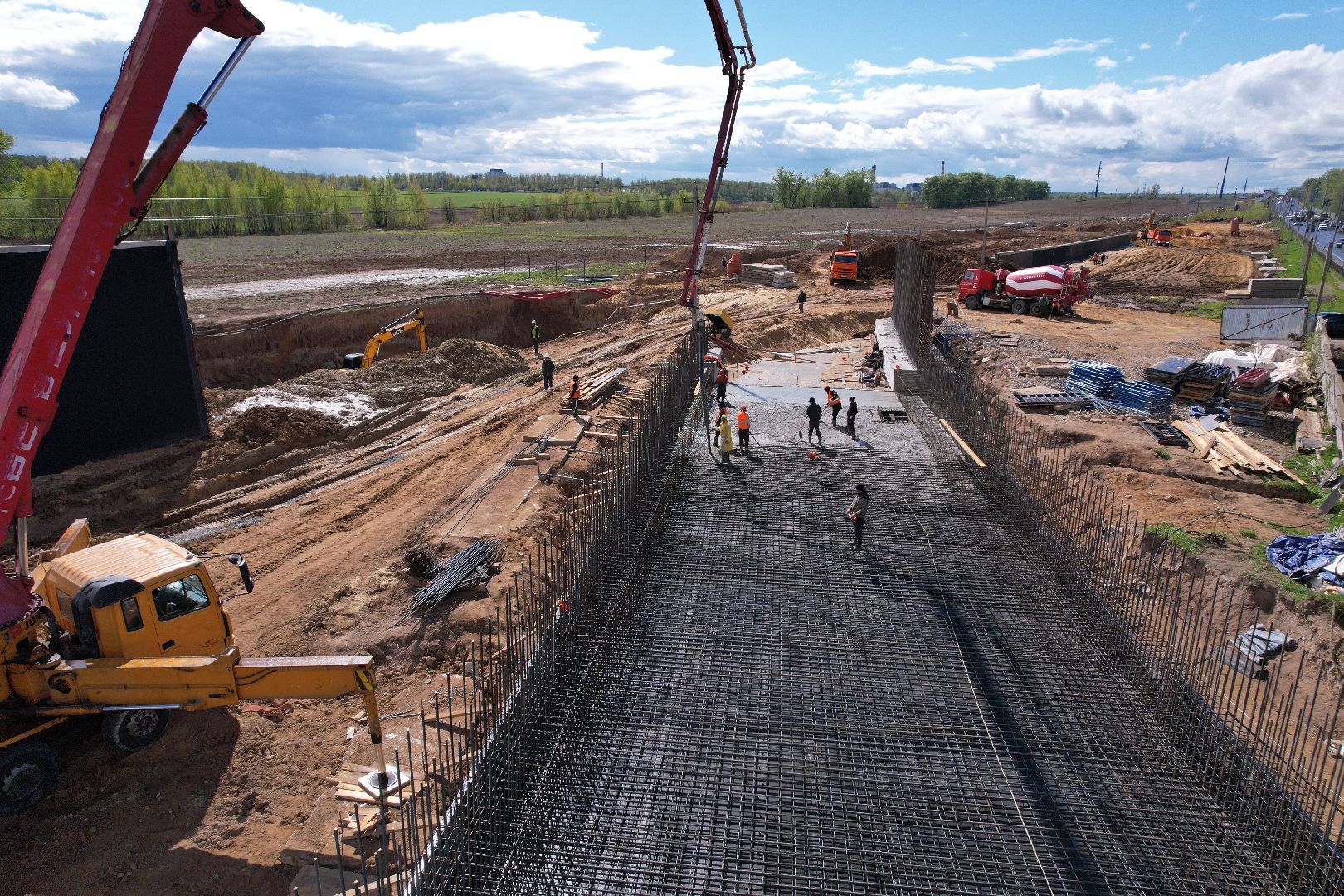 видео с коптера, дороги подмосковья, володарское шоссе,