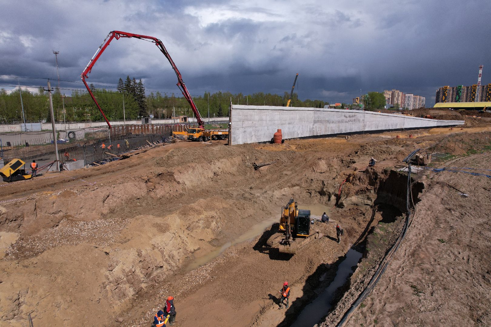 видео с коптера, дороги подмосковья, володарское шоссе,