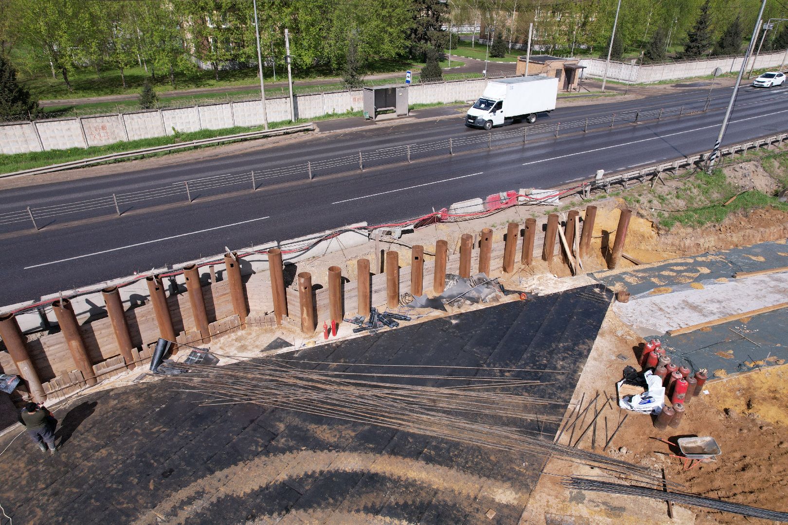 видео с коптера, дороги подмосковья, володарское шоссе,