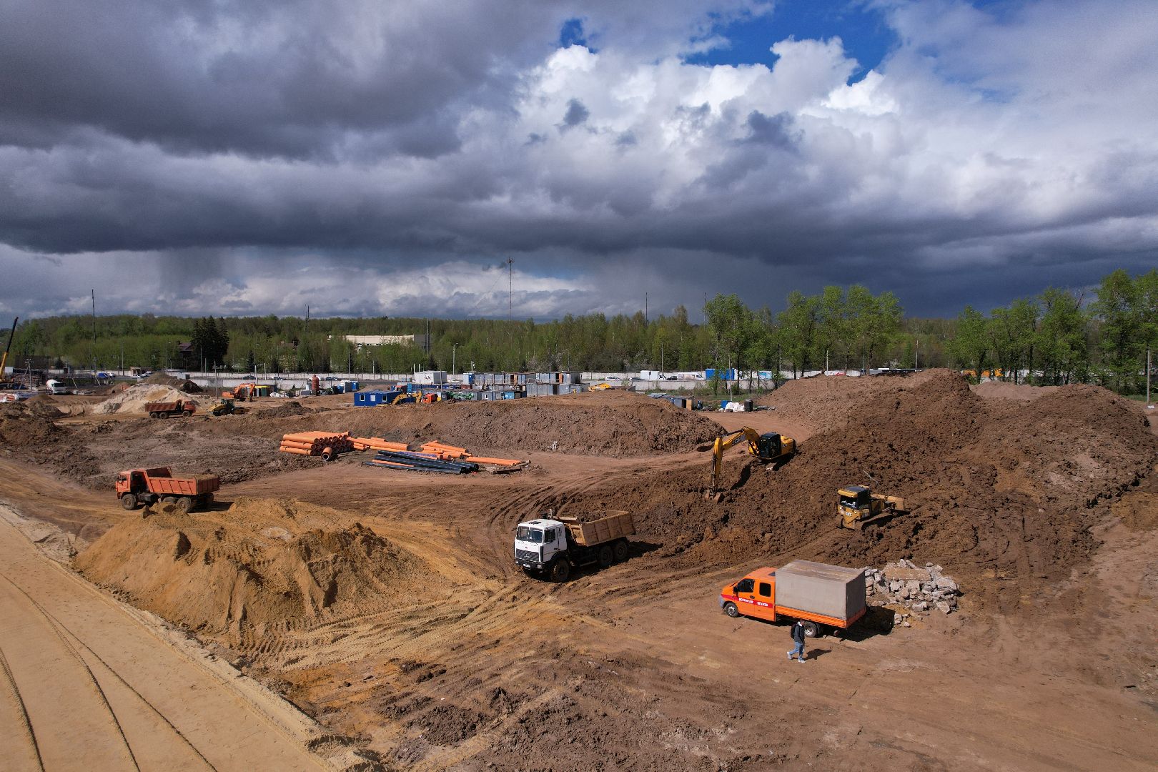 видео с коптера, дороги подмосковья, володарское шоссе,