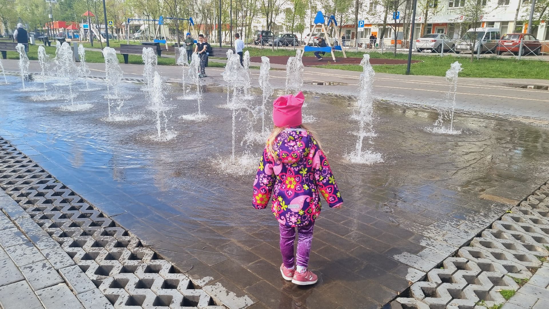 Подмосковье, Ивантеевка, фонтаны, благоустройство