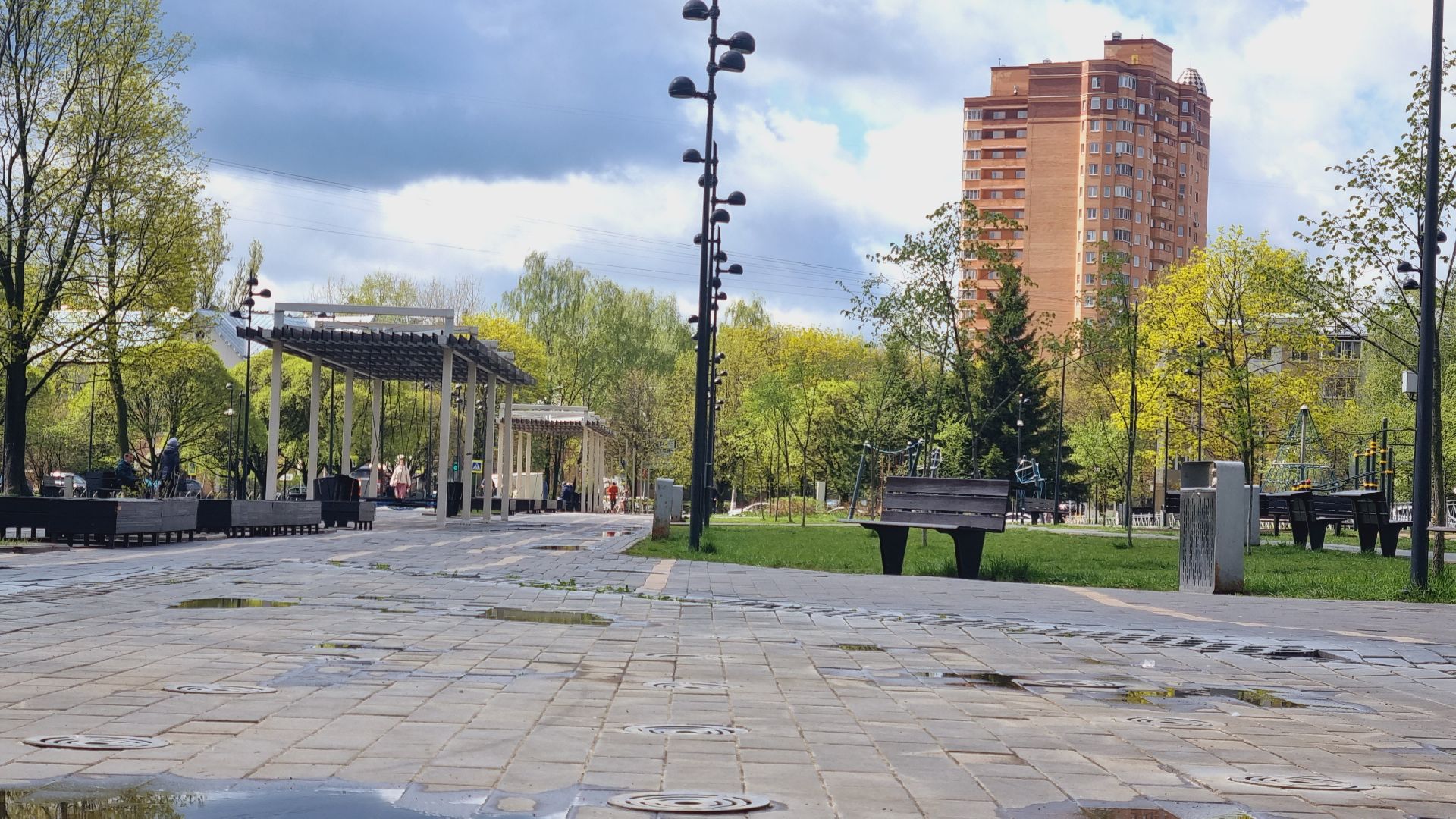 Подмосковье, Ивантеевка, фонтаны, благоустройство