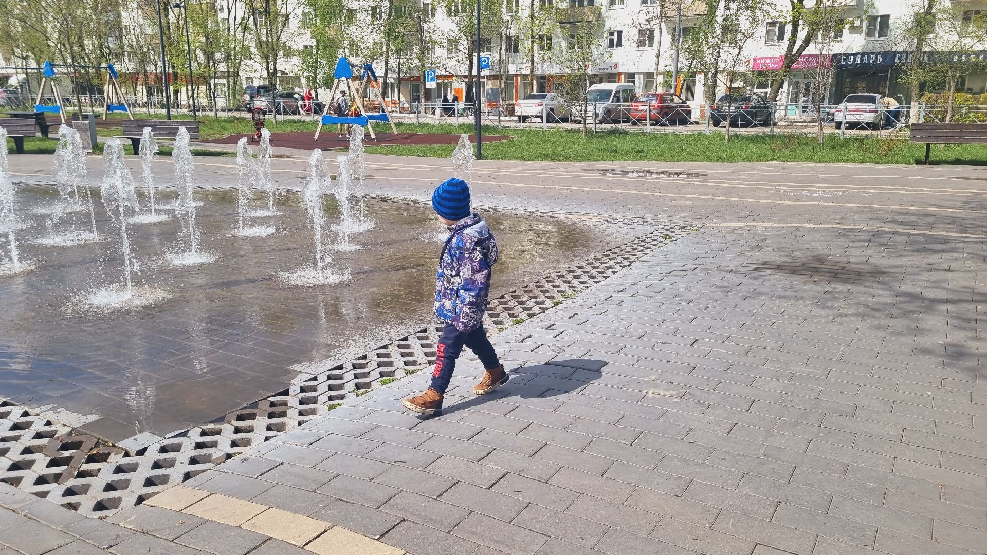 Подмосковье, Ивантеевка, фонтаны, благоустройство