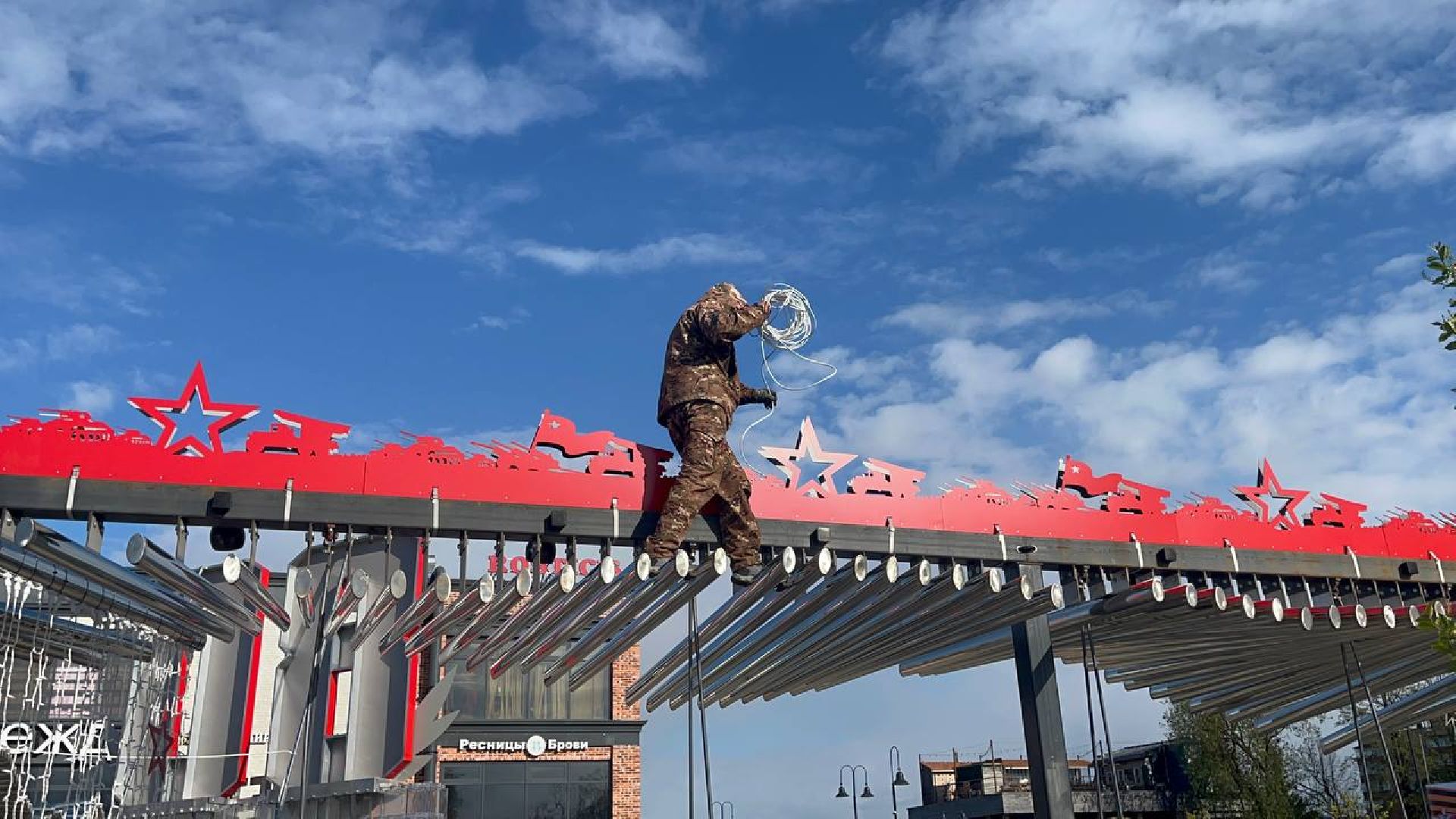 Истра, день победы,  Украшение города, 9 мая,