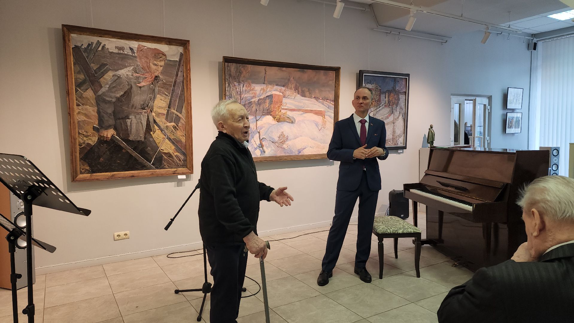 Картины , 80 - летие победы, Выставка , Лобня,