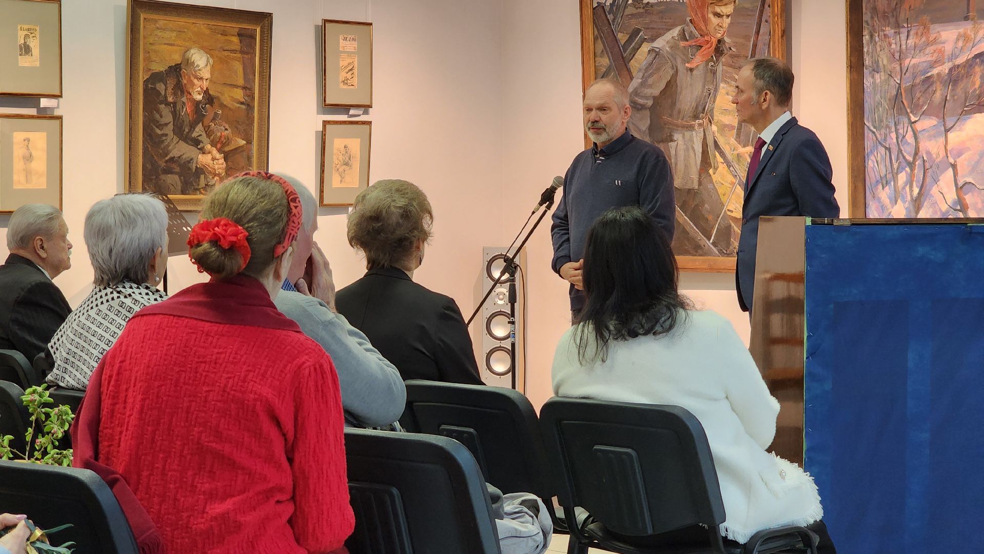 Картины , 80 - летие победы, Выставка , Лобня,