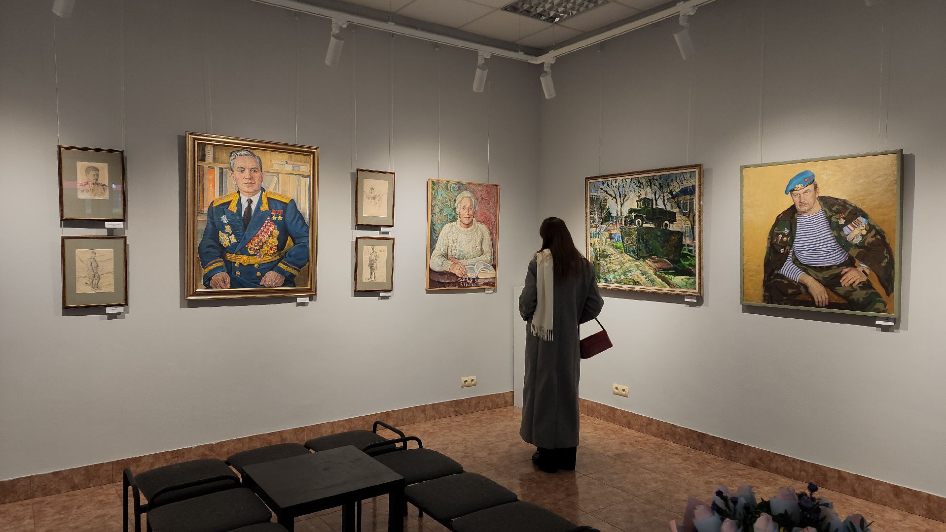 Картины , 80 - летие победы, Выставка , Лобня,