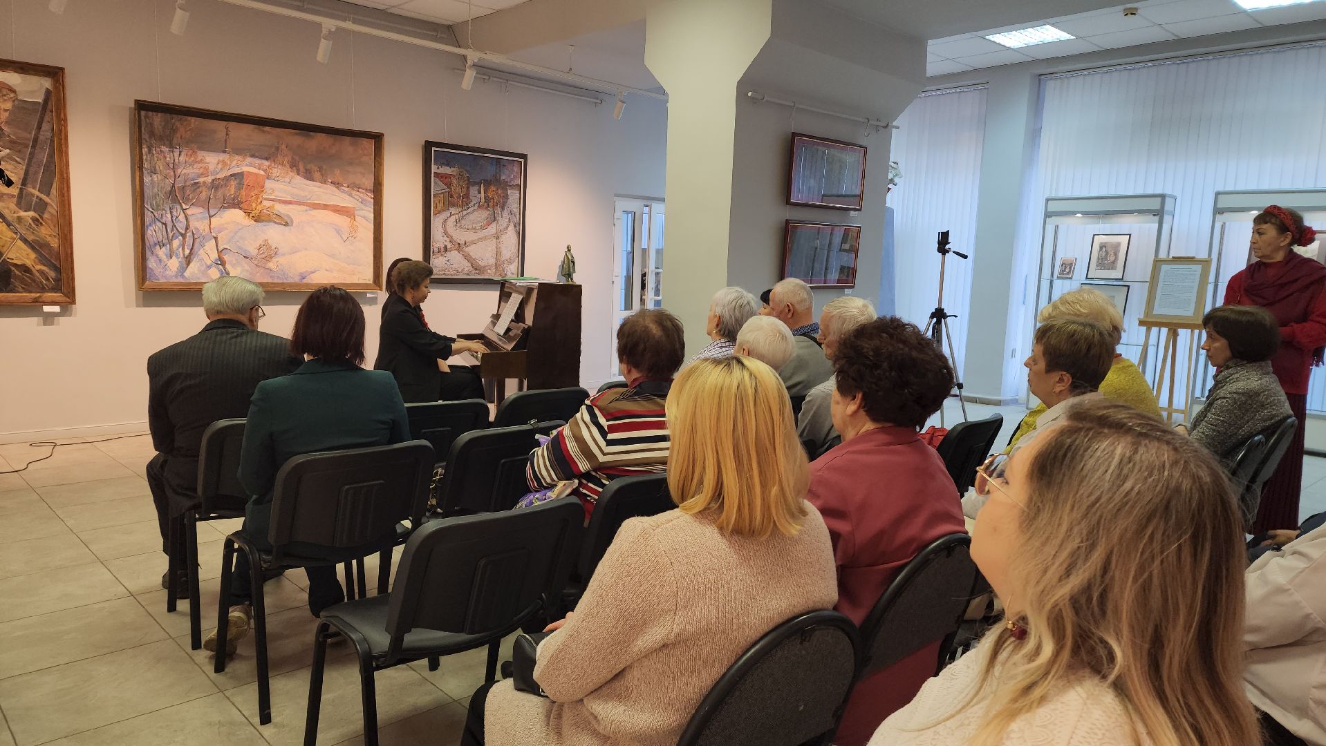 Концерт , 80 - летие победы, Лобня, художественная галерея,