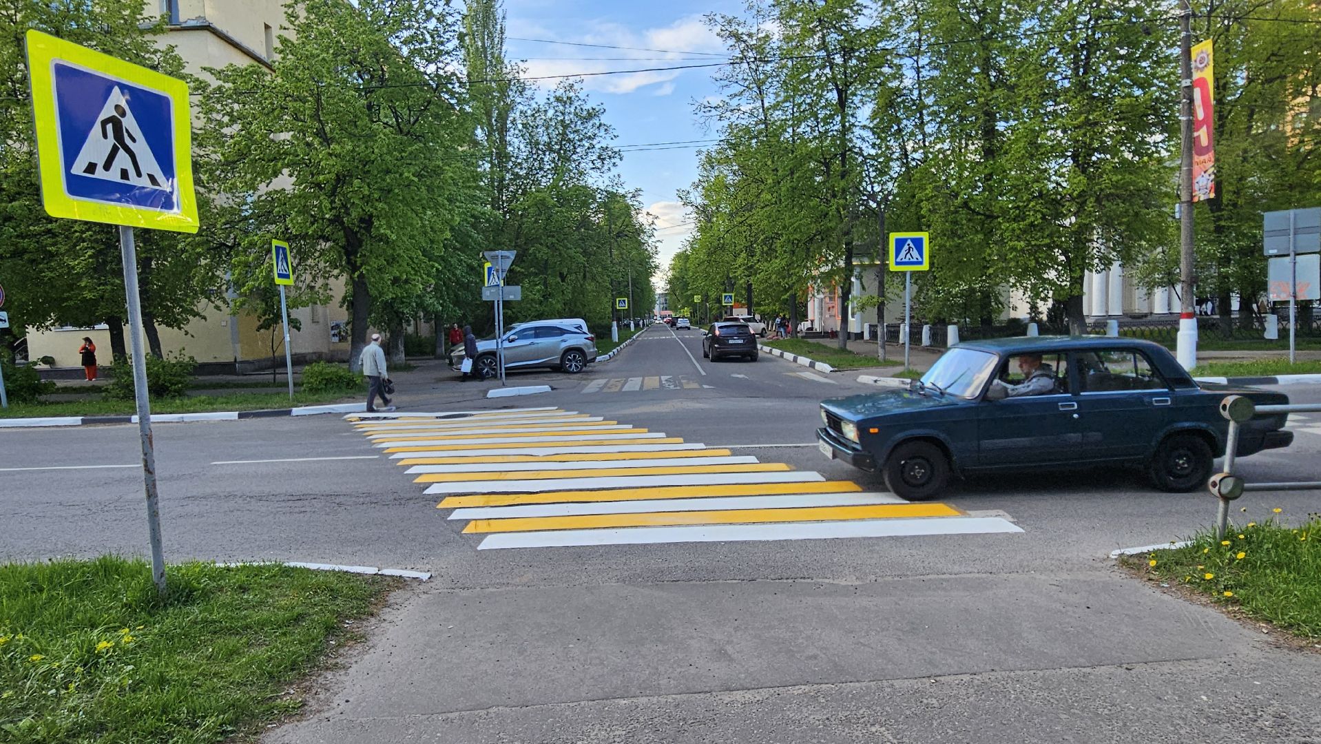 разметка, пешеходный переход, жуковский, жкх,