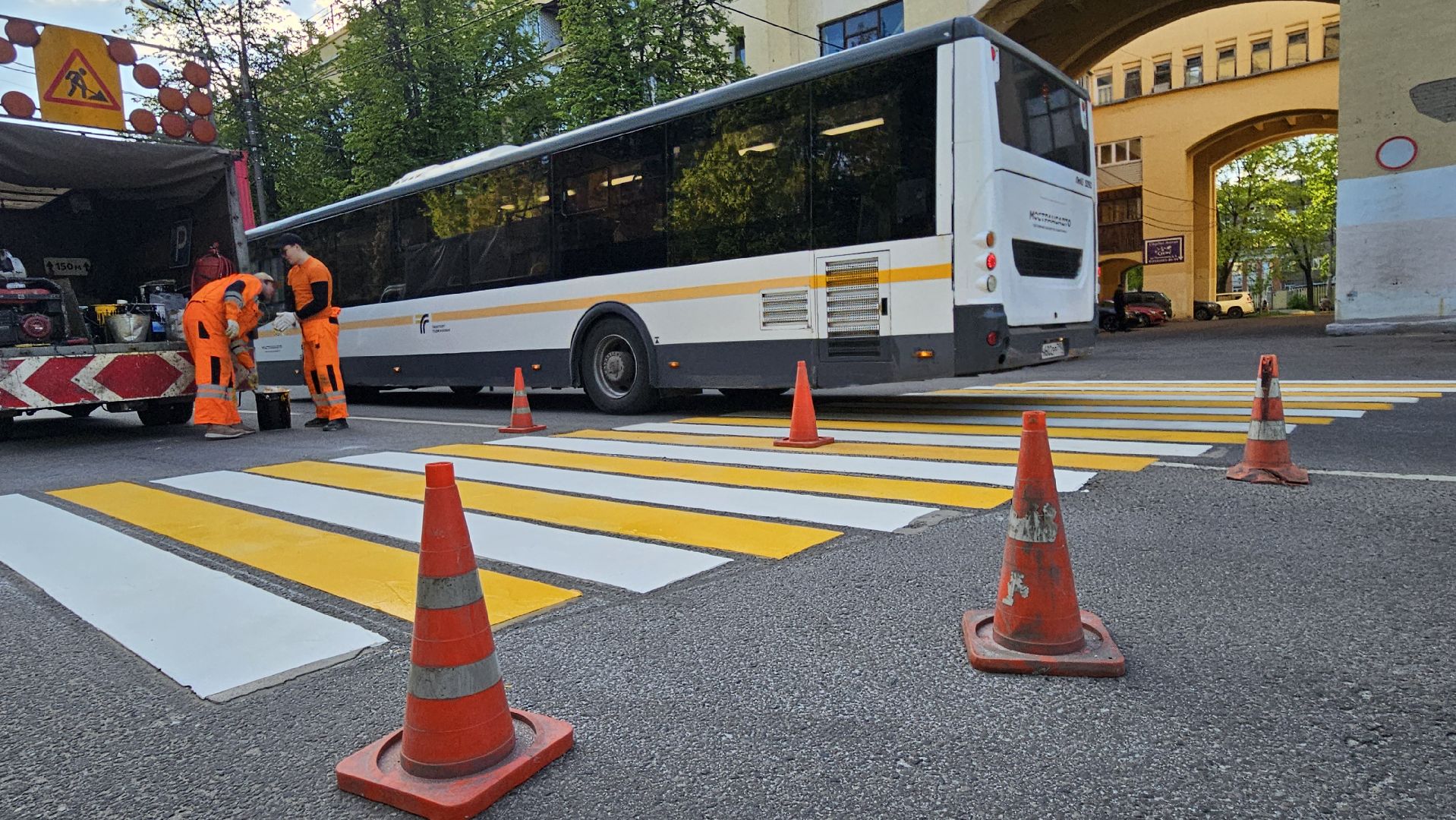 разметка, пешеходный переход, жуковский, жкх,