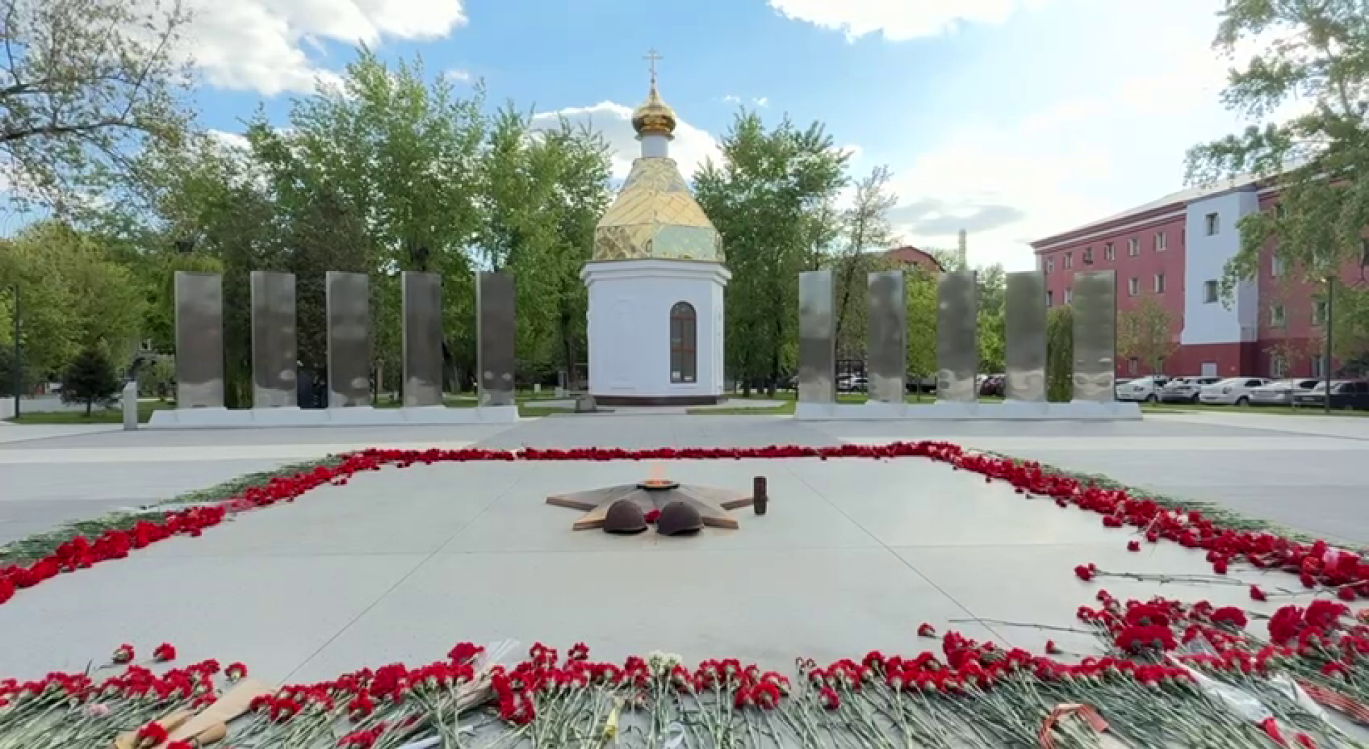 Реутов, мемориал славы,  реконструкция часовни, часовня Георгия Победоносца, Иконы, роспись,