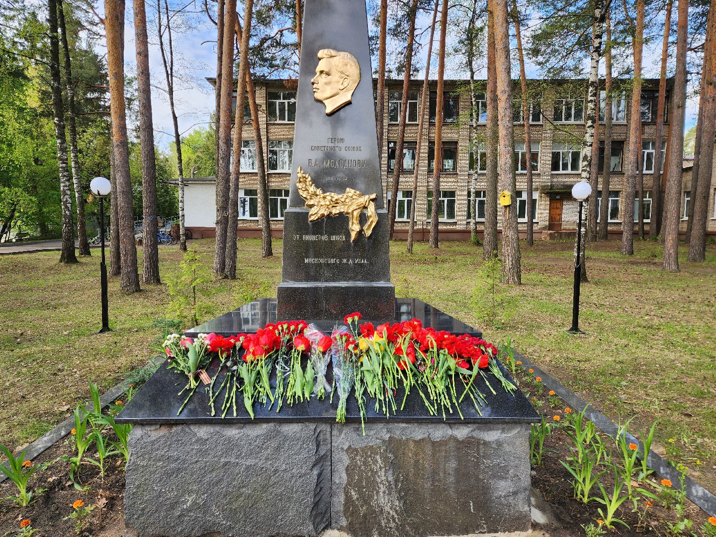 раменское, общество, возложение цветов к обелиску герою великой отечественной войны , мероприятие на территории кратовской школы 98,