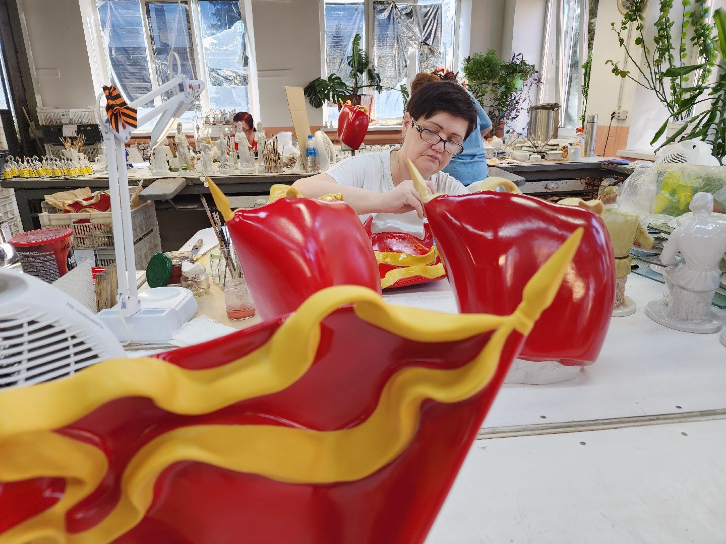 дулевский фарфор, орехово-зуевский округ, 80 лет победе,