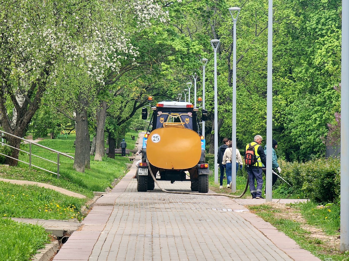 пущино, сад победы, серпухов, 80 - летие победы,