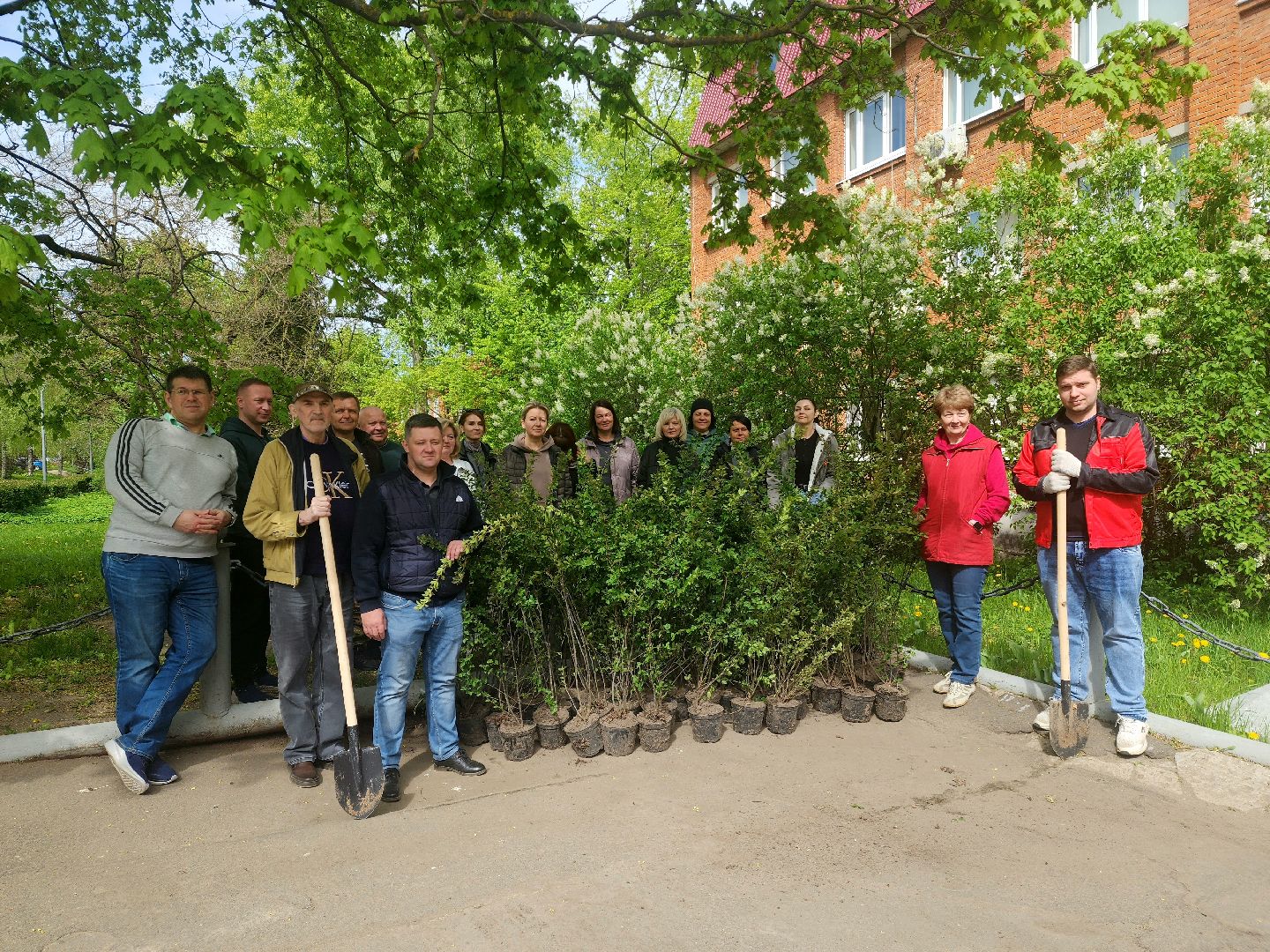 пущино, сад победы, серпухов, 80 - летие победы,