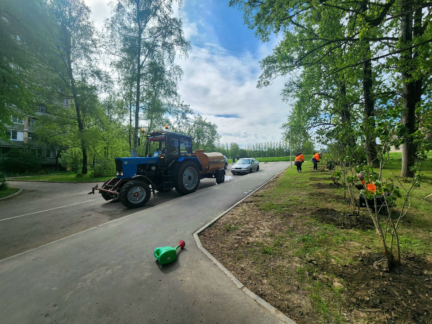 пущино, сад победы, серпухов, 80 - летие победы,