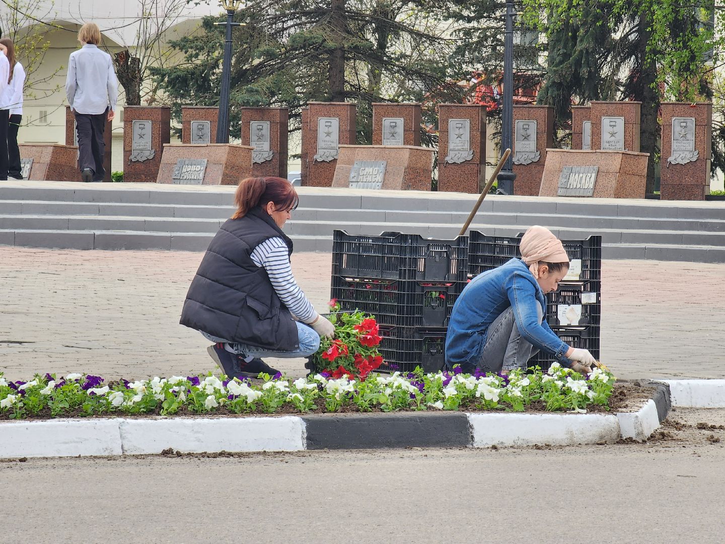 ногинск, благоустройство, площадь победы, жители, общество, коммунальщики, 9 мая,