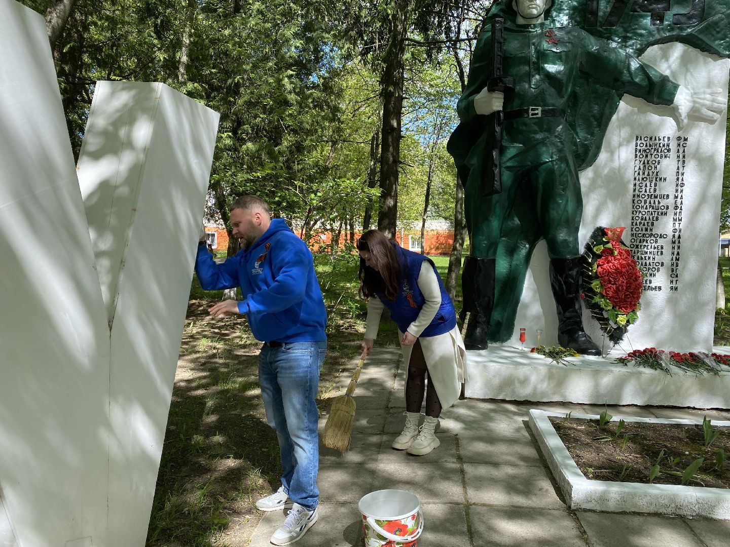 благоустройство, жкх, домодедово, день победы, вов, 9 мая, памятник, обелиск ,