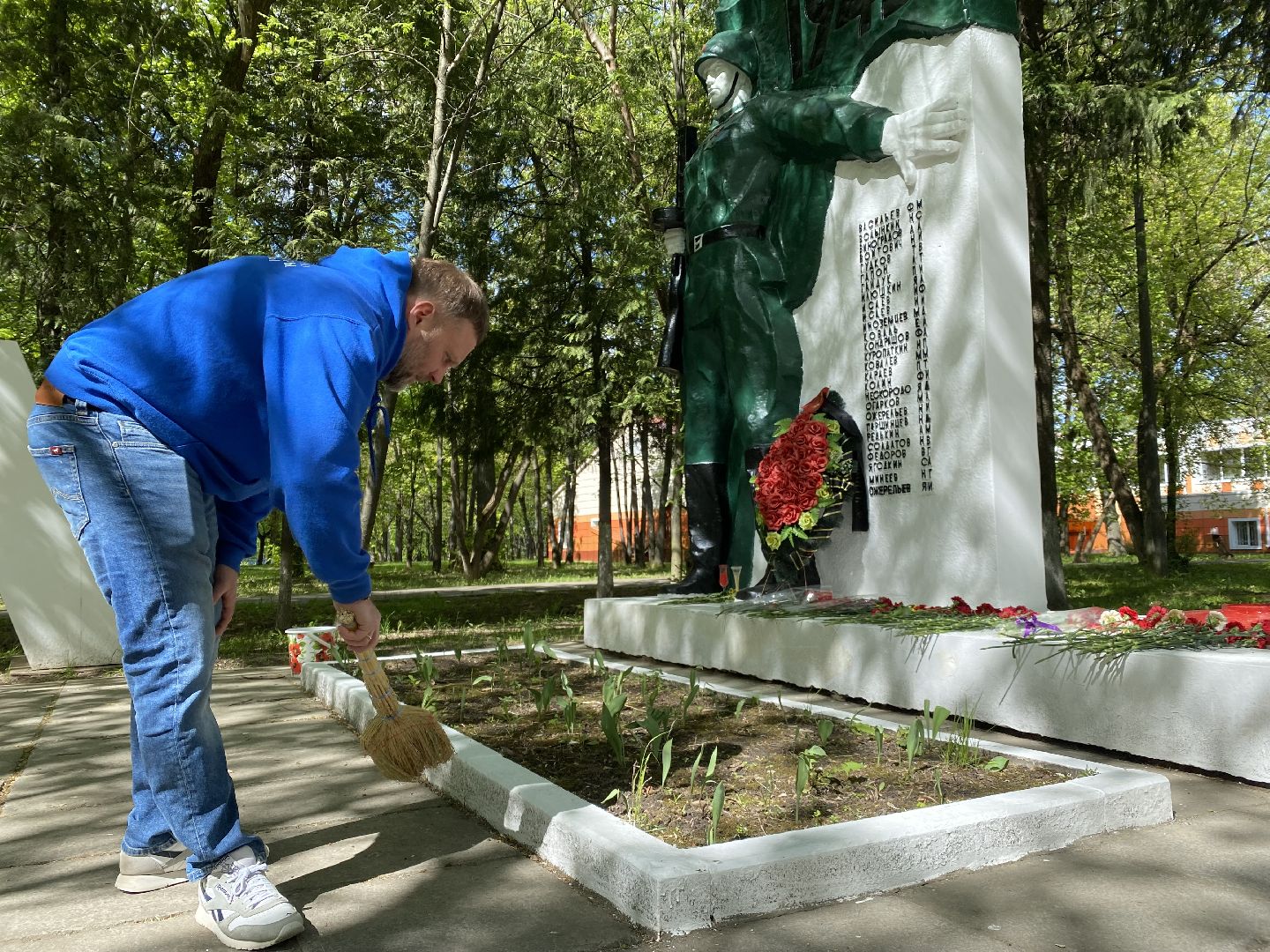 благоустройство, жкх, домодедово, день победы, вов, 9 мая, памятник, обелиск ,