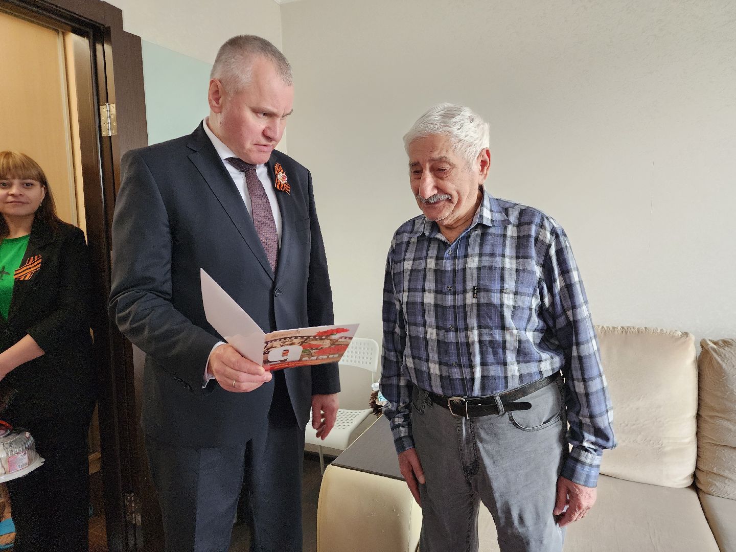 фрязино, ветераны великой отечественной войны, 80-летие великой победы, поздравление ветерана,