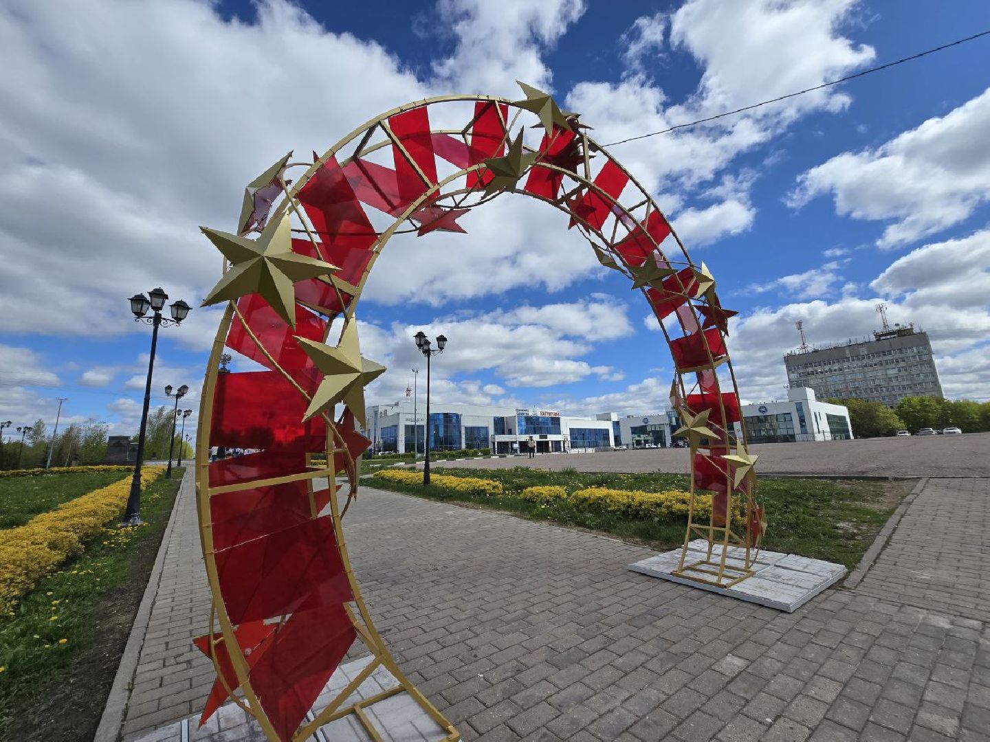 можайск, можайский муниципальный округ, подмосковье, день победы, благоустройство, украсили округ к 9 мая,