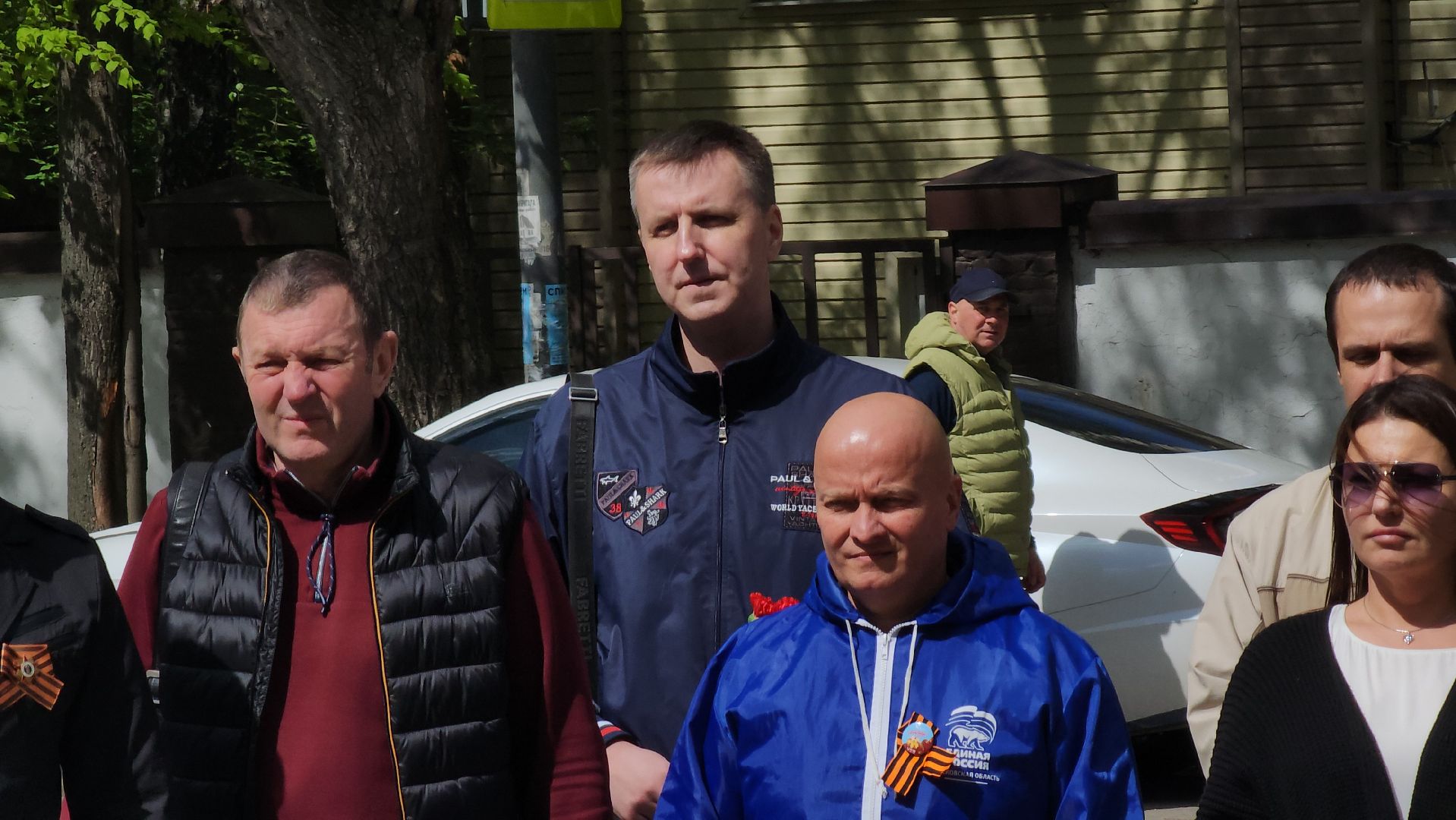 щёлково, возложение цветов, Мемориал воинам хлопчатобумажного комбината,