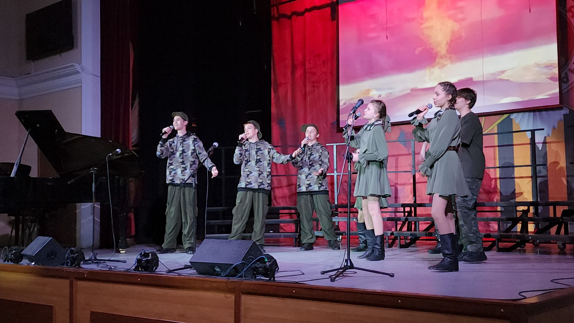 пушкино, день победы, концерт, детская школа искусств, песни военных лет, песни о родине, концерт ко дню победы,